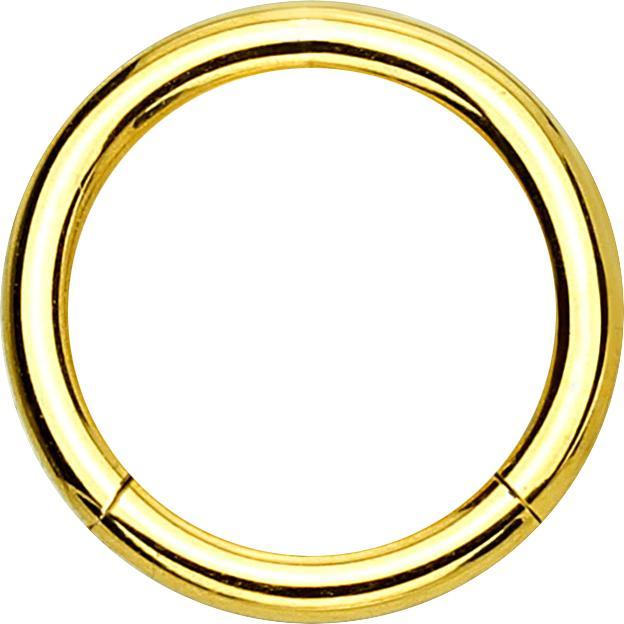 Star Piercing Micro Segmentring vergoldet (Chirurgenstahl 316L)