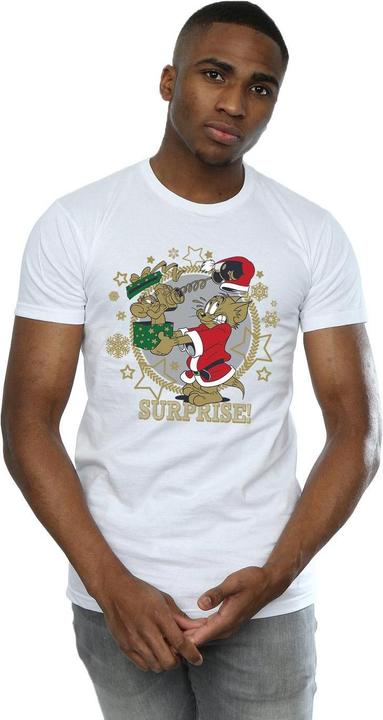 Immagine prodotto Tom & Jerry Christmas Surprise Maglietta Uomo (XL)