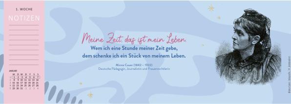Image du produit Calendrier de bureau Femmes intelligentes qui ont fait bouger notre monde 2024 (297 x 115 mm, Allemand)