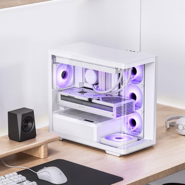 Productafbeelding Jonsbo D300 - wit, 270&deg gehard glas (mATX, ITX)