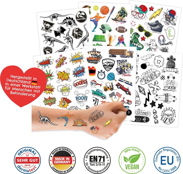 Produktbild Papierdrachen 100 Kindertattoos