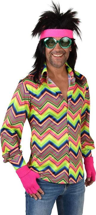 Produktbild Magic by Freddie Herren Hemd 80's Disco, Neon (L, XL)