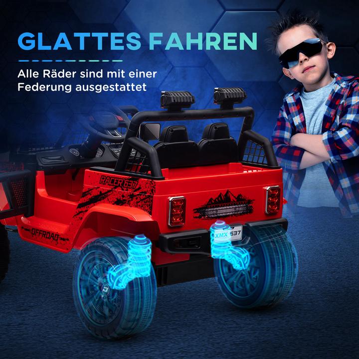 Image du produit Aiyaplay Elektro Kinderauto Kunststoff, Metall Rot (12 V)