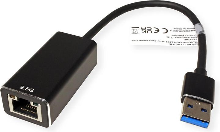 Image du produit Value Convertisseur USB 3.2 Gen 1 Type A vers 2.5 Gigabit Ethernet (USB, RJ45 2.5 Gigabit Ethernet (1x))