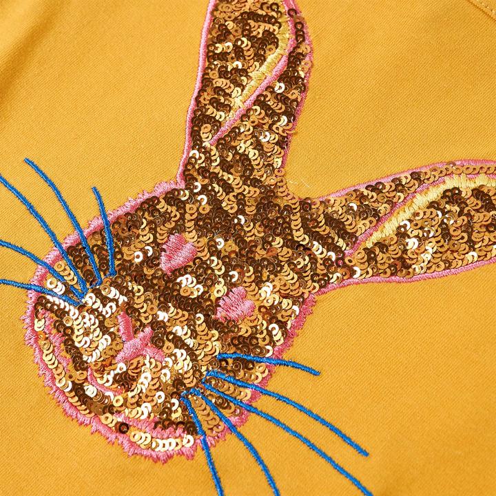 Actual product image VidaXL Children's long-sleeved shirt ochre 128,Material: 95 % cotton. 5 (128)