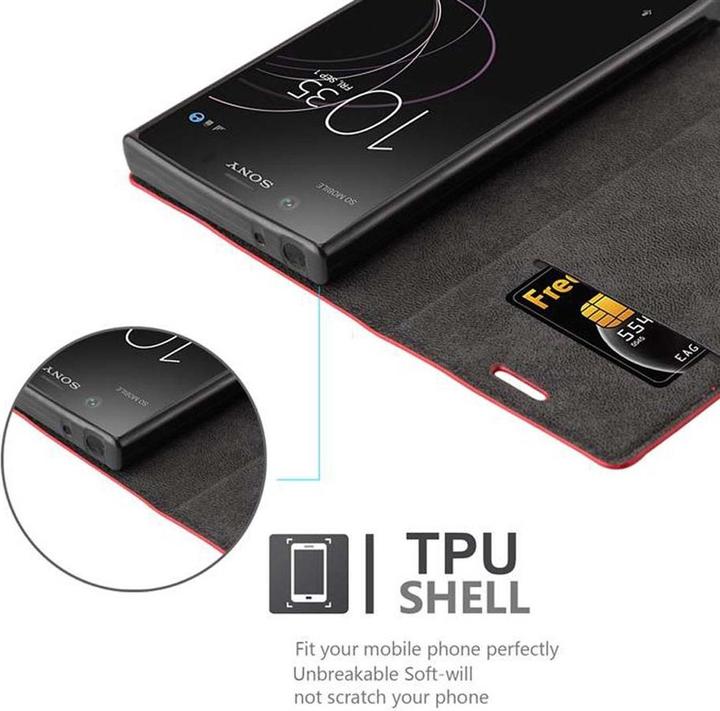 Actual product image Cadorabo Book Invisible Magnet Cover (Sony Xperia XZ1 Compact)