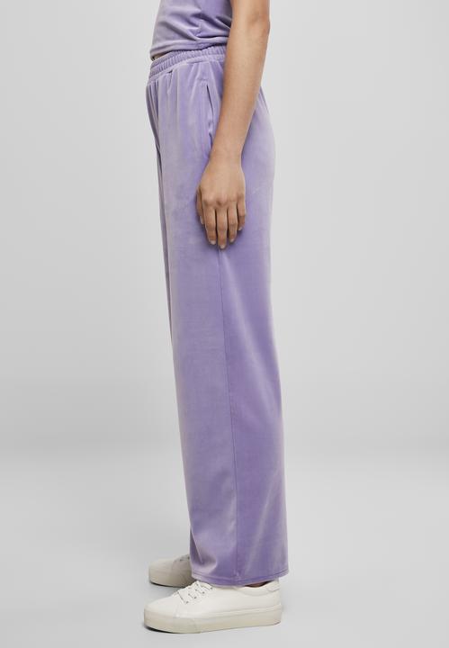 Actual product image Urban Classics Ladies High Waist Straight Velvet Sweatpants (4XL)