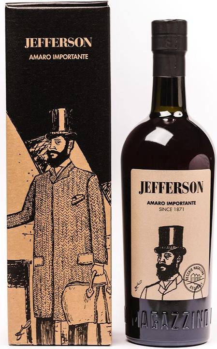 Produktbild Vecchio Magazzino Doganale Amaro Jefferson mit 2 Gläsern (1 x 70 cl)