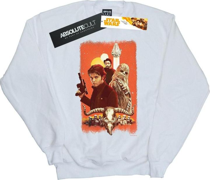 Actual product image Star Wars Mens Solo Trio Paint Sweatshirt (L)