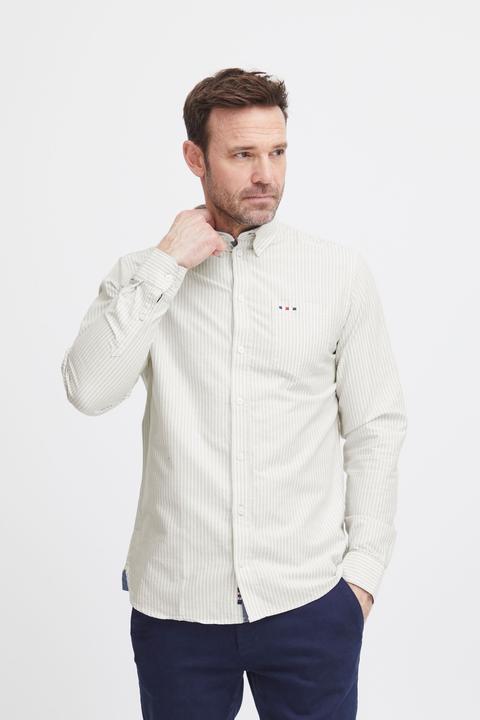 Actual product image FQ1924 FQSteven stripe oxford LS shirt 21900612 (L)