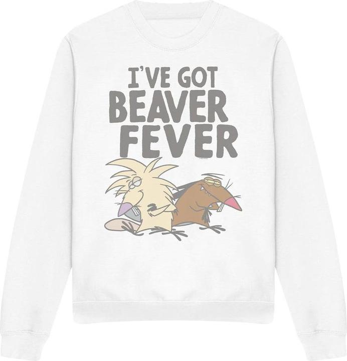 Actual product image The Angry Beavers Unisex Adult Beaver Fever Sweatshirt (XL)