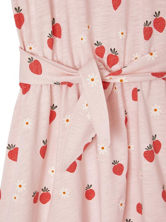Produktbild Vertbaudet Mädchen Volantkleid mit Erdbeeren (128)