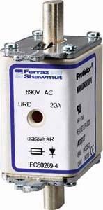 Image du produit Mersen Fusible PROTISTOR NH00 80A uRD (Fusible NH-DIN, 80 A)