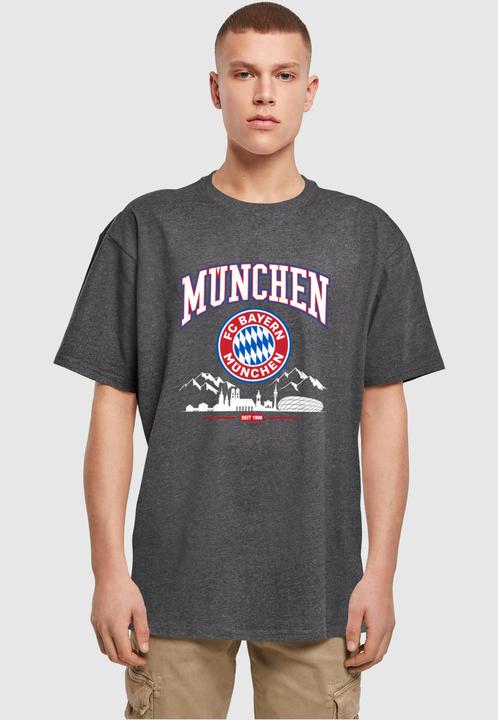 Produktbild FC Bayern München FC Bayern Skyline for grey Heavy Oversize Tee - 115313 (XL)