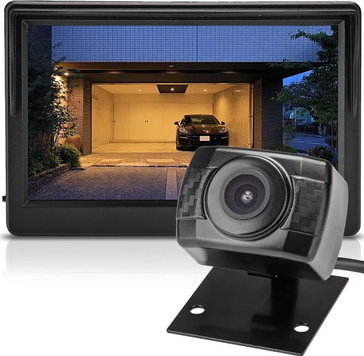 Produktbild Casativo Kabellose Funk-Rückfahrkamera, HD, AHD-Sensor, 5" Monitor, Nachtsicht