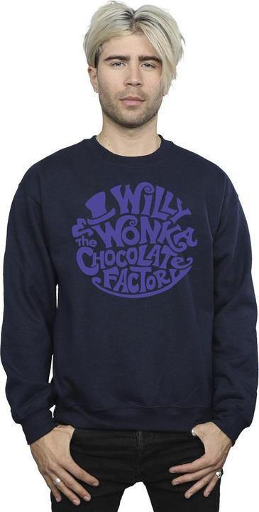 Actual product image Willy Wonka & the Chocolate Factory Mens Typed Logo Sweatshirt (S)