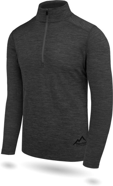 Immagine prodotto Normani Herren Merino Langarm mit 1/4 Zipper Canberra - 1583 (5XL)