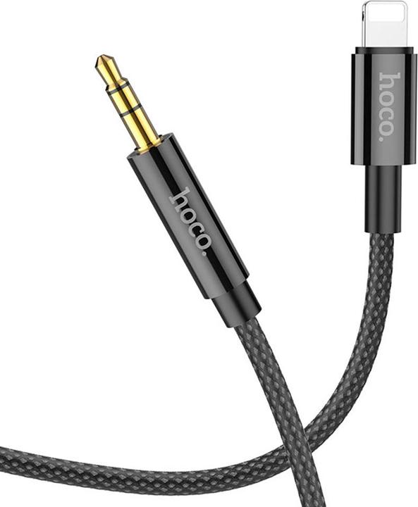 Hoco Lightning to 3.5mm UPA19, 1m, schwarz (1 m, Lightning)