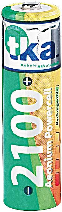 Produktbild TKA Hybrid-Akku AA Mignon "Aeonium Powercell" 4er-Set (4 Stk., AA, 2100 mAh)