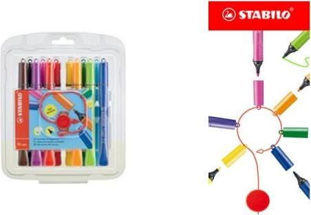 Image du produit STABILO Crayon-feutre Cappi avec bague de capuchon (Trié, 12 x)