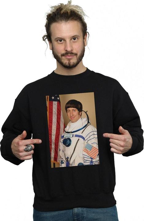 Actual product image Dam Mens Howard Wolowitz Rocket Man Cotton Sweatshirt (4XL)