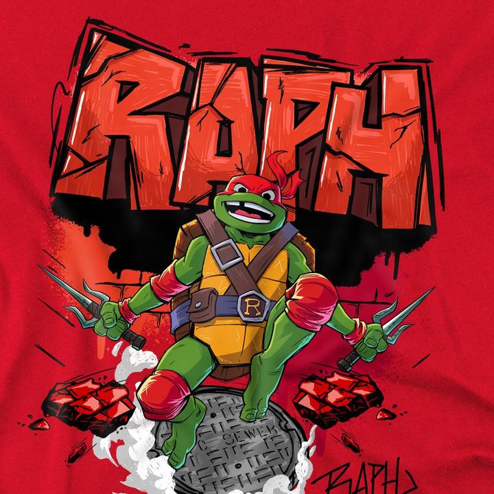 Immagine prodotto Teenage Mutant NT Maglietta Raffaello Fogna Uomo (S)