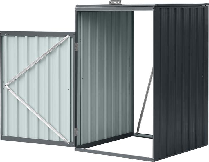 Produktbild Axi Owen Mülltonnenbox aus Metall in Anthrazit 1x 240 L