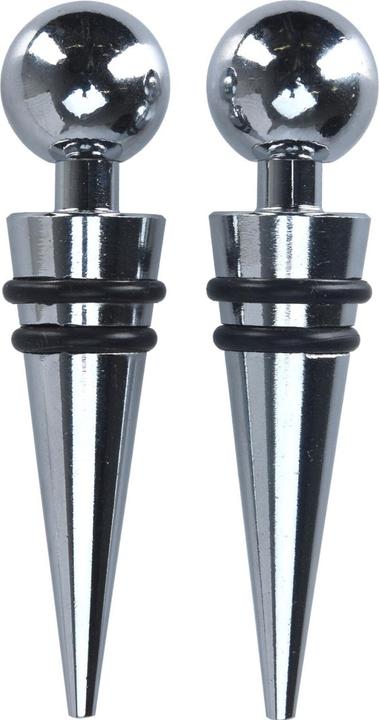 Produktbild Excellent Houseware Flaschenverschluss 2er-Set, verchromtes Metall (Weinverschluss)