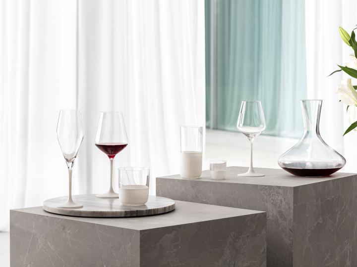Actual product image Villeroy & Boch Champagne glass, set of 4 Manufacture Rock blanc (26 cl, 4 Glasses, Champagne glasses)
