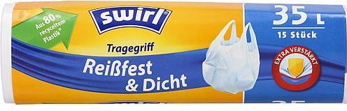 Swirl Tragegriff Müllbeutel Reissf.&Dicht 35l 15St. (15 x, 35 l)