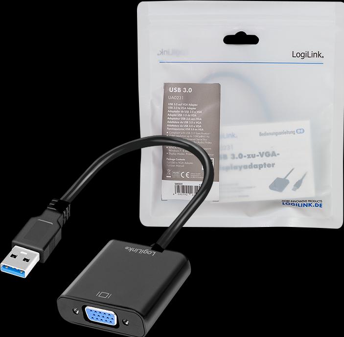 Image du produit LogiLink USB 3.0 zu VGA (VGA, 5.10 cm)
