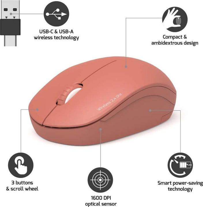 Produktbild Port Designs SILENT - Wireless Mouse (Kabellos)
