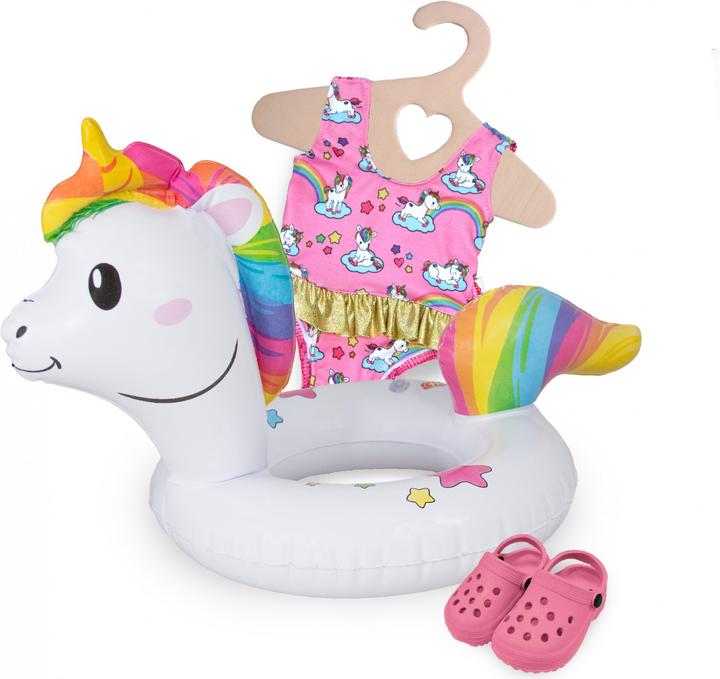 Produktbild Heless Puppen Schwimmset Einhorn