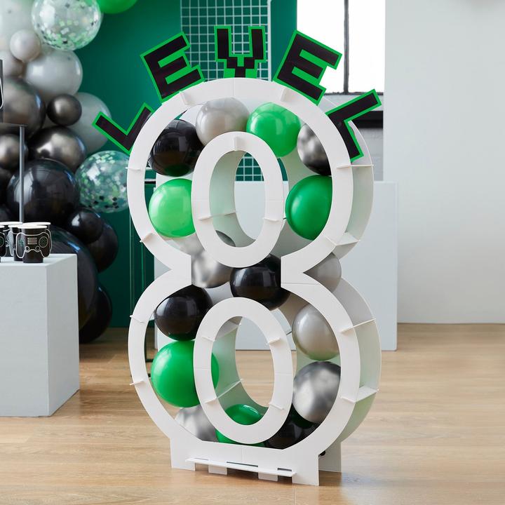 Immagine prodotto Ginger Ray Set di palloncini e livelli Gioco su adatto ai numeri palloncini mosaico stand fai da te 40