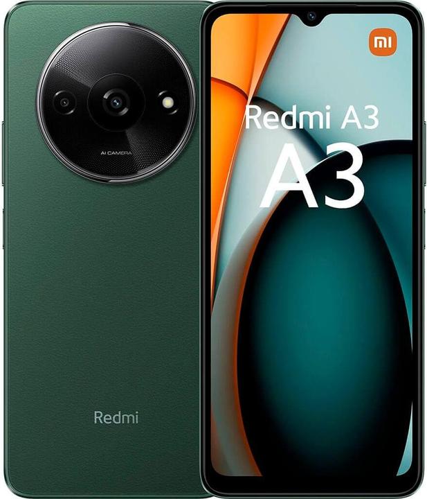 Actual product image Xiaomi Redmi A3 (64 GB, Forest Green, 6.71", Dual SIM, 8 Mpx, 4G)