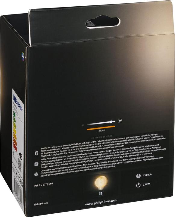 Actual product image Philips Hue White BT (E27, 7 W, 550 lm, 1 x, G)