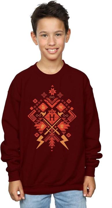 Actual product image Boys Christmas Fair Isle Sweatshirt (128)