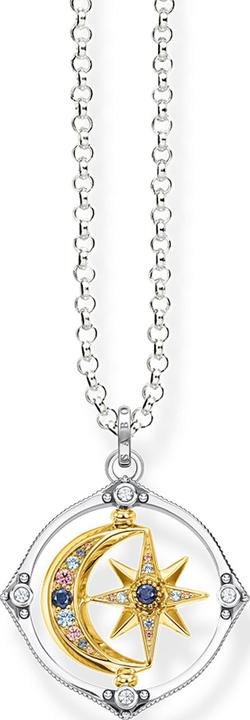 Produktbild Thomas Sabo Kette Stern & Mond gold (925er Silber, Vergoldet, Gelb, 45 - 50 cm)
