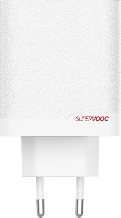 Actual product image OnePlus 120W Dual Ports SuperVooc Adapter + Cable (Type-C + Type-A) - White (120 W)