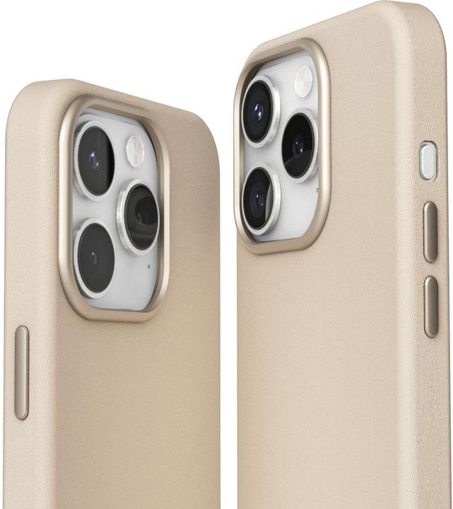 Actual product image Vonmählen Synthetic leather case for iPhone 16 Pro Max beige (Apple iPhone 16 Pro Max)