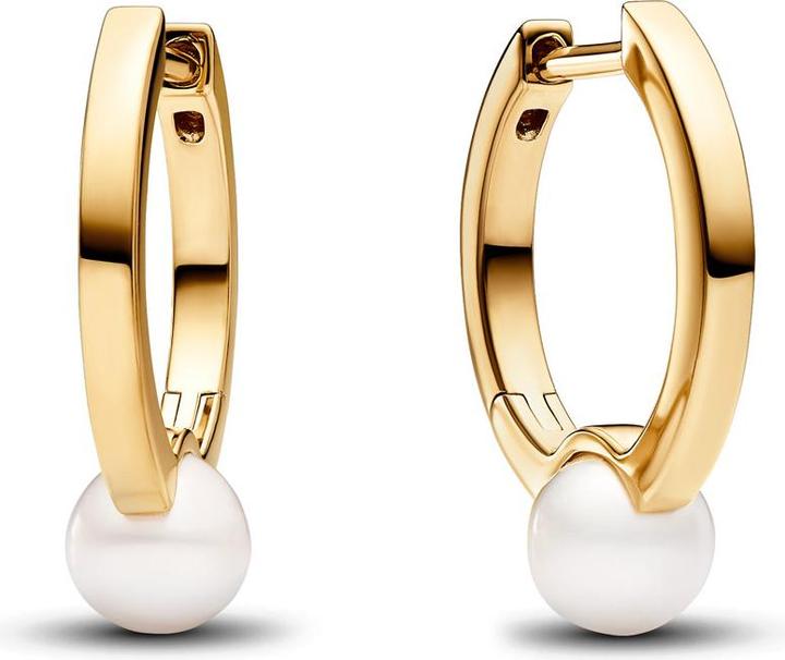 Produktbild Pandora Creolen Treated Freshwater Cultured Pearl Vergoldet (Metall, Vergoldet, Silber 925, Perlen)