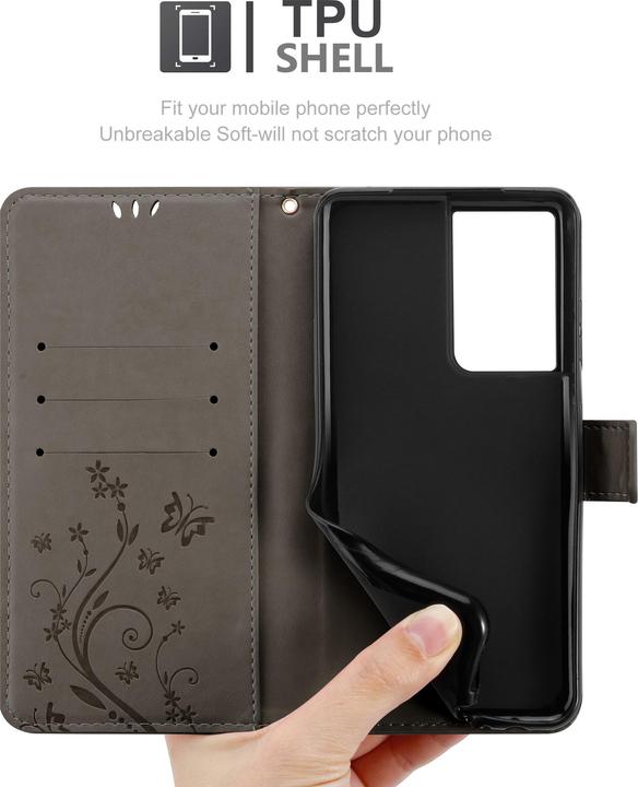 Actual product image Cadorabo Flower Book cover (Samsung Galaxy S21 Ultra)