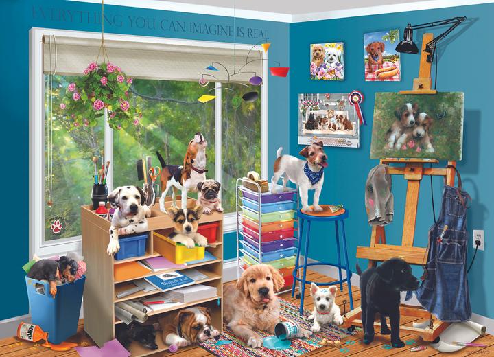 Produktbild Cobble Hill Puzzle 1000 pieces Studio Pups (1000 Teile)