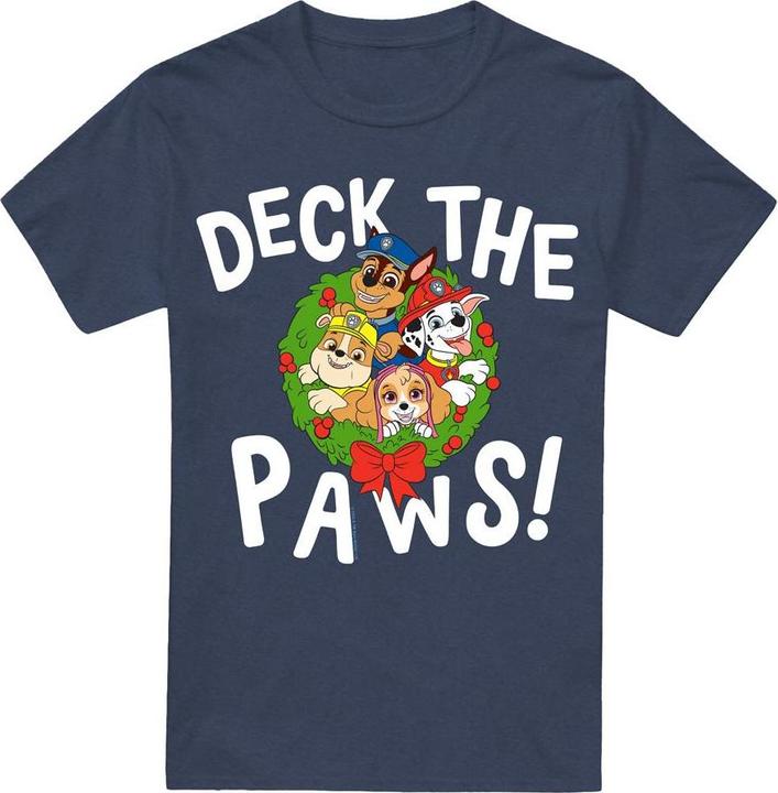 Produktbild Paw Patrol Deck The Paws TShirt weihnachtliches Design (L)