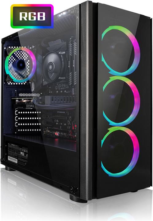 Produktbild Megaport Gaming PC (AMD Ryzen 7 2700X, 16 GB, 240 GB, GeForce GTX 1660)