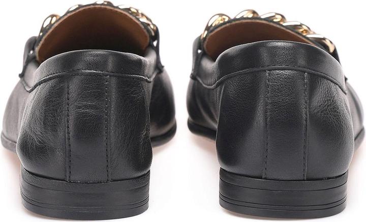 Actual product image Inuovo The fashionable slip-on shoe made from high-quality leather and a decorative link chain on the (36)