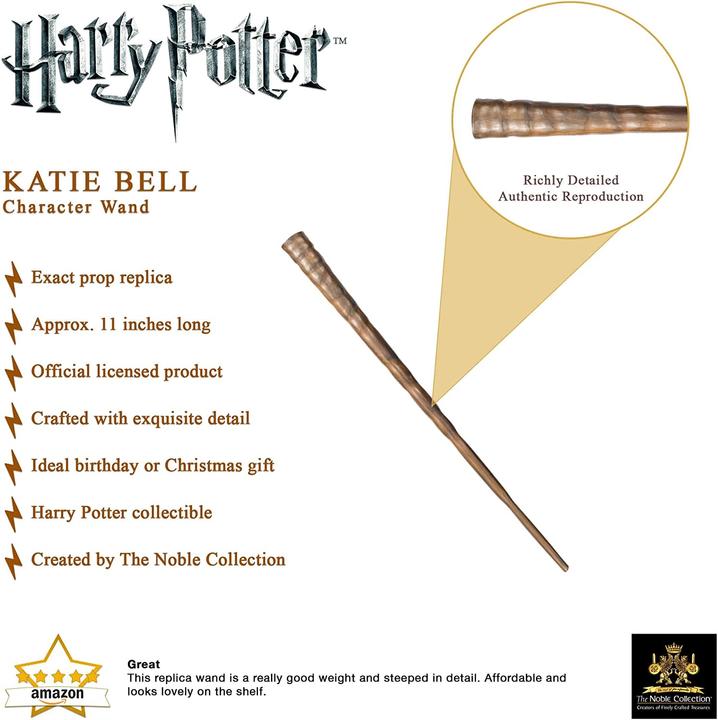 Produktbild Noble Collection Harry Potter Zauberstab Katie Bell (Charakter-Edition)