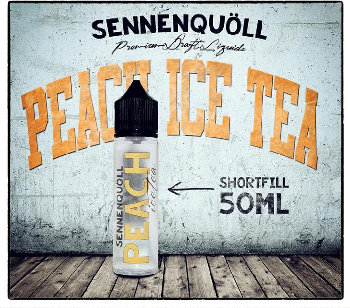 Produktbild Sennequöll Sennenquöll Originals Peach Ice Tea Shortfill 50ml (Ice Tea)