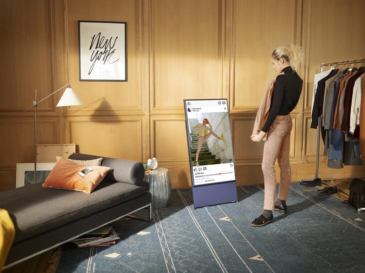 Produktbild Samsung QE43LS05, The Sero (43", QLED, 4K, 2020)