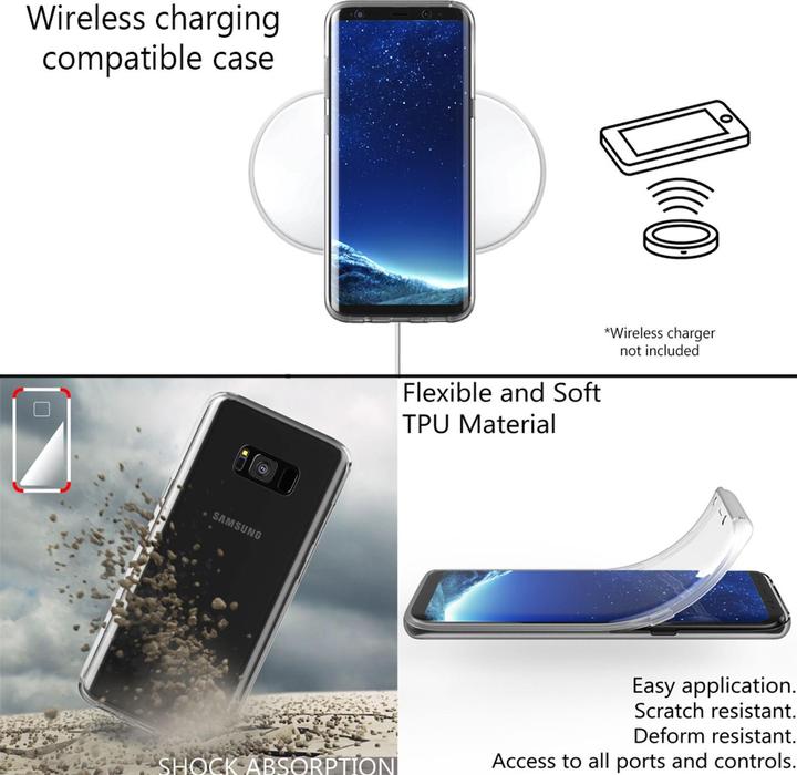 Immagine prodotto Nalia caso del telefono cellulare a 360 gradi (Samsung Galaxy S8+)
